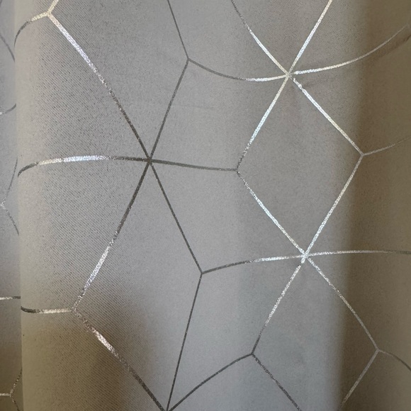 NWT Jinchan Gray Silver Curtains, Set of 2 🦋 - Picture 2 of 6